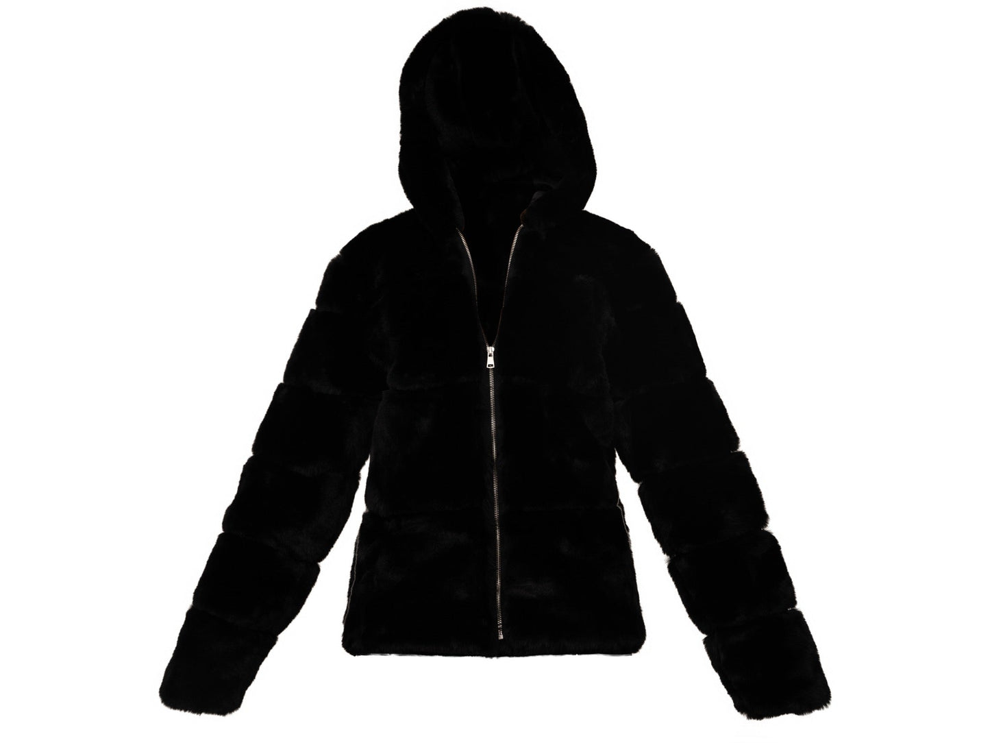 Unisex Fur Coat Black