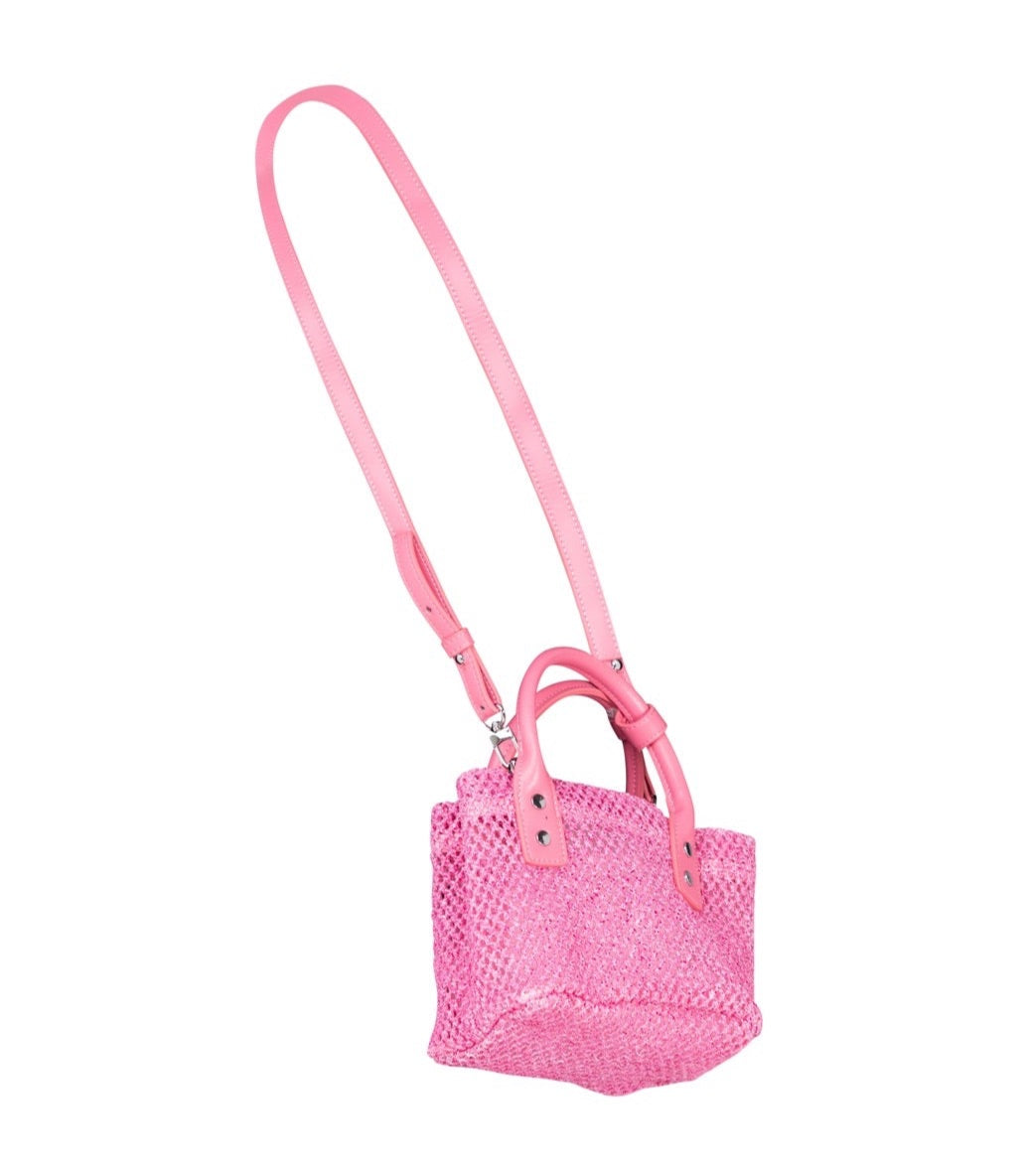 Basket Knit Bag Pink