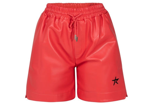 Raw Leather Shorts Red (The Rawest)