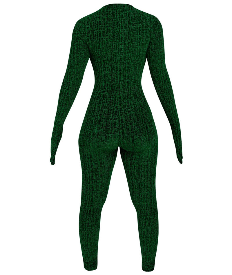 Crackle Green Jumpsuit