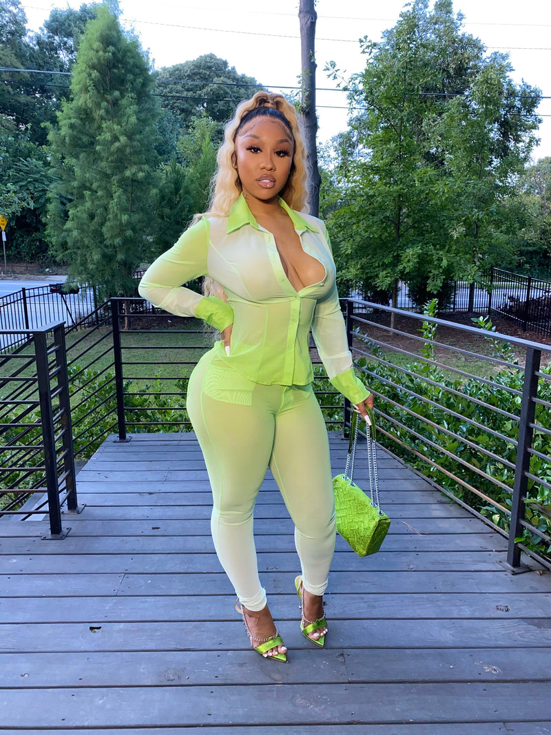 Bella Ombré Pants Green