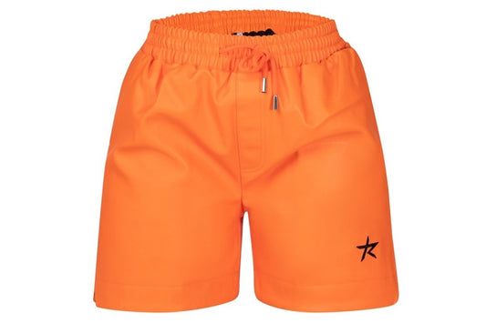 Raw Leather Shorts Orange (The Rawest)