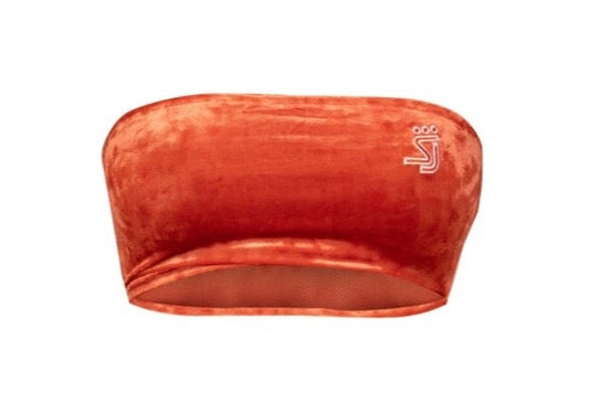 Velvet Mini Bandeau Orange