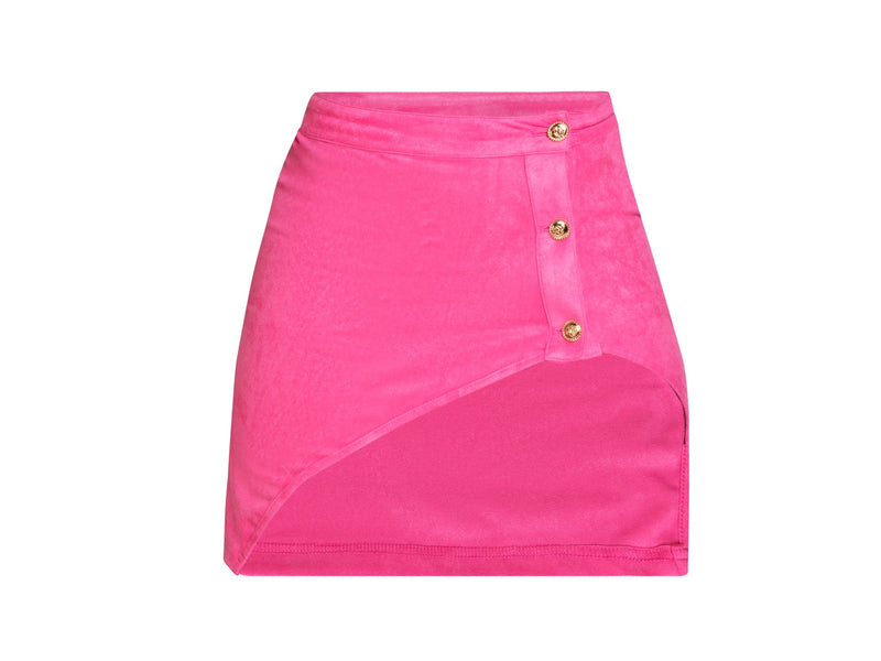 Soothing Arch Pink Suede Skirt