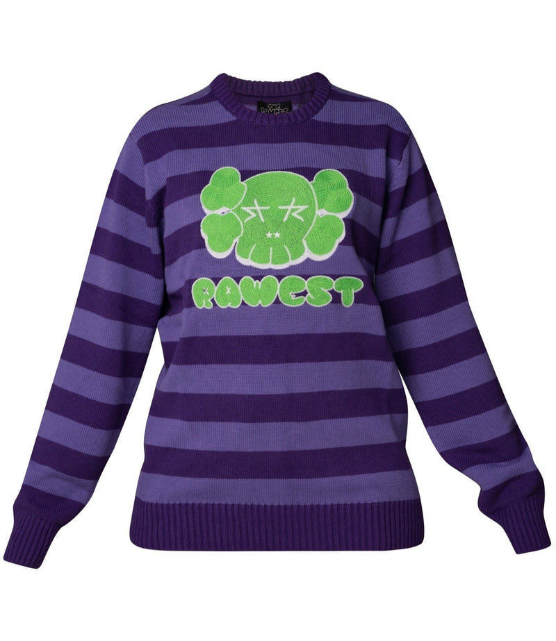 Rawest Skull Sweater Purple